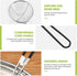 Hot Pot Strainer Scoops, Stainless Steel Hot Pot Strainer Spoons 2.5 inch Mini Mesh Skimmer Spoon Asian Strainer Ladle with Handle (Black,6 Pieces)