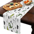 WARM TOUR Dinning Table Runners Cartoon Jurassic Age Drawing Dinosaur Table Cloth Setting Cute Wildlife Dino Animal Decorative Dresser Scarf for Kitchen Farmhouse Holiday Party Wedding
