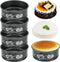 4.5 Inch Mini Springform Pan, Set of 5 With 100pcs Wax Paper, Small Nonstick Cake Pan for Mini Cheesecakes, Pizzas and Quiches