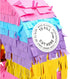 Small Rainbow Pinata Number 3 for Kids 3rd Birthday Party (11.4 x 16.5 x 3 In)
