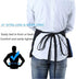 BOHARERS Waist Apron with 3 Pockets 4 Pack - Black Waitress Waiter Half Aprons Kitchen Restaurant for Women Men Server, 24 X 12 for Holding Server Book Guest Check Card Holder