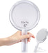 Handheld Mirror with Handle Double Sided, 1x/15x Magnifying Hand Mirror for Women, Hand Held Mirror with Adjustable Stand, 6"