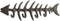 Decorative Fish Bones Wall Mounted Towel Rack by Comfify - Stylish Cast Iron Hanger with 4 œFish Bones? Hooks for Towels, Robes and More - Includes Screws and Anchors - in Brown