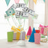 Money Tree Gift Card Holder with 10 Clips and 25 LED Light Up Lights Present Card Picture Display Tree Table Stand Creative Gift for Christmas/Birthday/Graduation Party