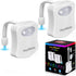 HeyMate Rechargeable Motion Sensor LED Bowl Light for Toilet Seat - 8-Color Changing Night Light with USB Cable Pack of 2