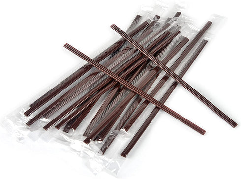 Coffee Stirrers Sticks 400 Individually Wrapped 6.7in?Disposable coffee straw stirring rod?Coffee Straw?Disposable Plastic Drink Stirrer Sticks Health and Safety Three-hole coffee straw