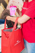 Doordash Red Insulated Large Shopping Tote for Groceries Food Delivery Driver Bag