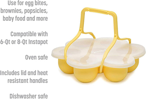 Poached Egg Maker, 3pc Set (Trays, Lid, Handle)