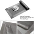 McIvan Elegant Modern Fall Table Runners with Tassels for Dining Table Tea Coffee Table (6 Place Mat+1 Table Runner, Grey)