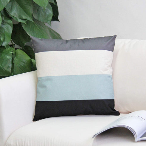JOJUSIS Modern Geometric Throw Pillow Covers Linen Home Decor 18 x 18 inch Set of 4 Home
