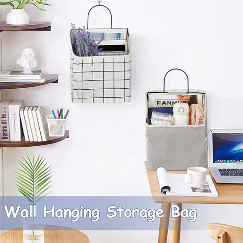 Flenpptly Wall Hanging Storage Hanging Organizer Over The Door Organizer Waterproof for Bedroom Bathroom Kitchen Dormitory Storage 3 Pack
