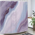 Homewelle Ombre Blue Purple Marble Shower Curtain 72Wx72H Inch Abstract Modern Luxury Cool Unique Ink Texture Geometry Vintage Line Art Aesthetic 12 Pack Shower Hooks Polyester Fabric Bathroom Bathtub