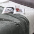 BEDELITE Sherpa Fleece Blanket Grey Throw Blanket for Couch & Bed- 480GSM Thick Warm Winter Blankets, Super Soft & Cozy Fuzzy Blanket (50" X 60")