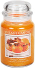 Village Candle Orange Cinnamon Large Glass Apothecary Jar Scented Candle, 21.25 oz, 21 Ounce