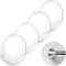 AYAYASTORY Adhesive Shower Curtain Rod Holder,No Slippage Wall Mount Retainer of Shower Rod for bathroom,Heavy Duty Tension Rod brackets No Drilling( Shower Curtain Rod Not Included ) (4 Pack)