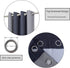 FLOWEROOM Color Block Blackout Curtains for Bedroom, 52 x 72 Inch Long, Grey and Silvery Grey Thermal Insulated and Sun Light Blocking Gradient Curtain, Grommet Window Curtains, Set of 2 Panels