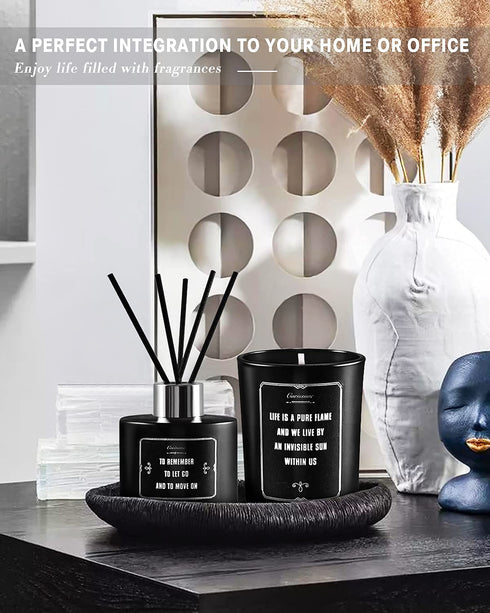 Birthday Gifts for Men Boyfriend Brother Dad Him, Scented Candle and Reed Diffuser Gift Set for Men, Relaxation Gifts for Him Husband Boyfriend, Housewarming Gift, Candles for Home Scented Mens Gifts