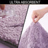 Walensee Bath Rug for Bathroom Non Slip Bathroom Mat (20 x 32, Lavender) Water Absorbent Soft Microfiber Shaggy Bathroom Rug Machine Washable Bath Mat for Bathroom Thick Plush Shower Mat