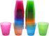 Party Essentials Hard Plastic 2-Ounce Shot/Shooter Glasses, 80-Count, Multi Neon