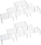 IHOMECOOKER 12 Pack Clear Acrylic Display Stand Crafts Stand Cupcake Risers 4" x 3''x 2''