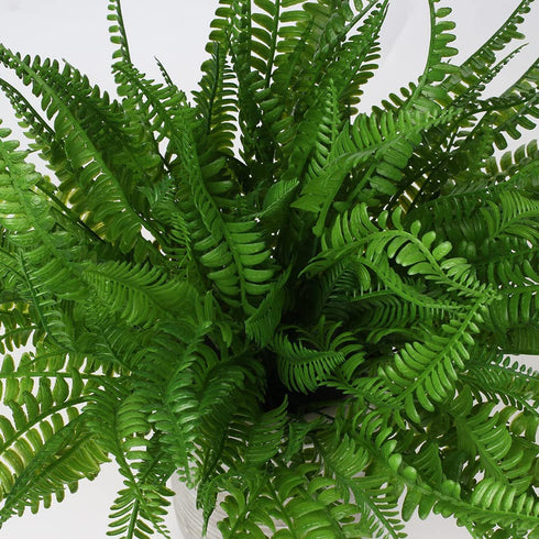 Artificial Boston Fern Plants Bushes Fake Greenery Shrubs Branches for for Decor Home Indoor Outdoor Garden 4pcs