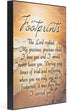 Elanze Designs Footprints 8 x 10 Wood Print Overlay Wall Art Sign Plaque