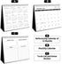 SKYDUE Desk Calendar 2022, Calendar 2022 Small 10" x 8.6", from Now to Dec 2022 Standing Flip Black Desk Calendar with To-Do list Suit for Office, School