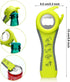 3 Pieces Jar Opener Under Cabinet for Weak Hands 5 in 1 Multi Function Can Opener Set Bottle Opener Kit with Silicone for Women Children with Arthritis Suffering