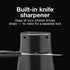 Proctor Silex Power Electric Automatic Can Opener with Knife Sharpener, Twist-off Easy-Clean Lever, Cord Storage, Black (75217F) 7.9" x 4.8" x 5"