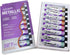 Mont Marte Metallic Acrylic Paint Set 8 Piece x 18 ml Tubes, Lightfast Colors with Smooth Consistency and Opaque Metallic Finish.
