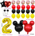 Danirora Mickey Oh Twodles Party Decorations, Mickey Mouse 2nd Birthday Party Packs for Kids Mickey Balloons Mickey Banner