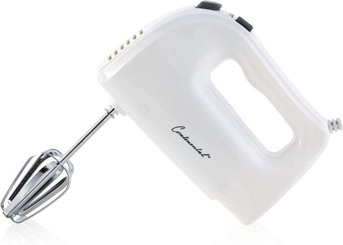Continental Electric CE-MX101 Hand Mixer, 5 Speed, White II