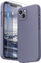 SURPHY Compatible with iPhone 13 Case with Screen Protector, (Camera Protection + Soft Microfiber Lining) Liquid Silicone Phone Case 6.1 inch 2021, Lavender Gray