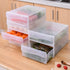 VANRA Desktop Drawer Organizer Single Drawer Unit Office Stacking Drawer System Plastic Storage File Cabinet for A4 Letter Size (Translucent)