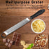 Aqwzh Citrus Lemon Zester&Cheese Grater with a vegetable peeler- Parmesan Cheese, Lemon, Ginger, Garlic, Nutmeg, Vegetables, Fruits-Razor-sharp Stainless Steel Blade Protective Cover,Dishwasher Safe