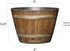 Classic Home and Garden 74 Whiskey Barrel, 9", Distressed Oak