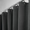 mDesign Cotton Waffle Weave Fabric Shower Curtain - for Bathroom Showers and Bathtubs - Hotel Quality - Machine Washable - Farmhouse Style - 72x72 Inch Black