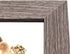 Golden State Art, 5x7 Three Picture Frame Trifold Hinged Photo Frame with 3 Openings, Desk Top Family Picture Collage, with Real Glass (5x7 Triple, Grey, 1-Pack)