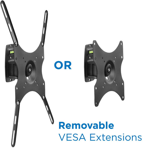 Mount-It! Locking TV Wall Mount, Full Motion TV Mount with Anti-Theft Lockable Quick Release VESA Head, Fits VESA 100, 200 and 400, 44 Lbs Capacity