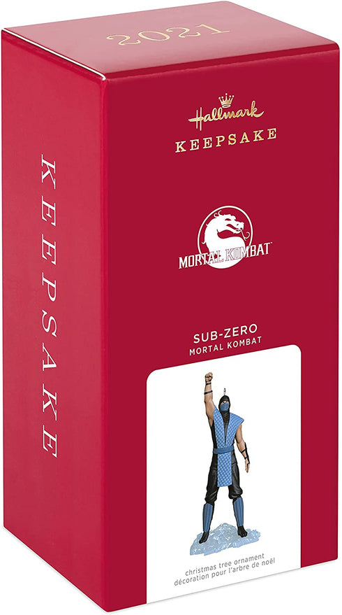 Hallmark Keepsake Mortal Kombat Christmas Ornament 2021, Sub-Zero Video Game Ornament