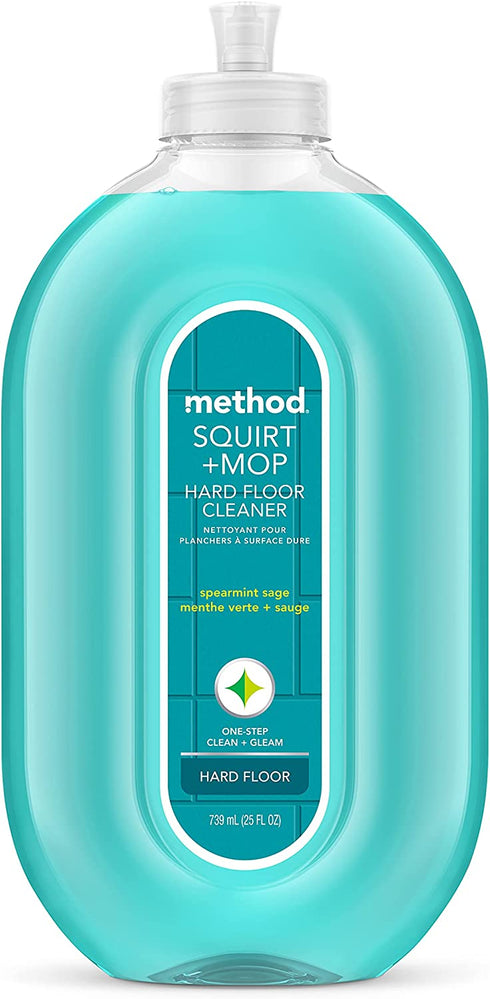 Method Squirt + Mop Hard Floor Cleaner, Spearmint Sage, 25 Ounce, 1 pack, Packaging May Vary