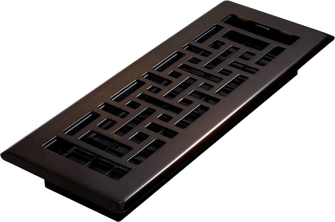 Decor Grates AJH310-RB Oriental Floor Register, 3"x10", Rubbed Bronze