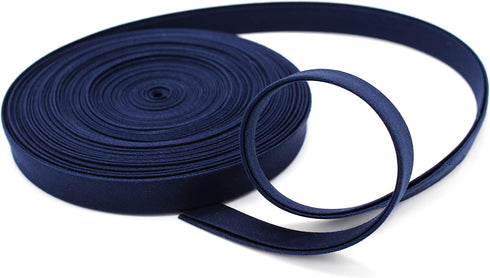 Bias Tape ~ 1/2" Wide Double-fold Bias Tape ~ Navy ~ Poly Cotton (10 Yards/Pack)~ Made in USA