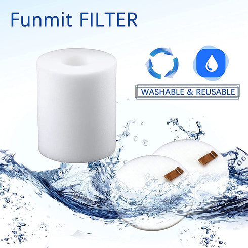 Replacement Filters for Shark Rotator Pro Lift-Away NV500, NV501, NV502, NV503, NV505, NV510, NV520, NV552, UV560, Compared to Part # XFF500 & XHF500 (2 Post Filters + 4 Foam & Felt Filters)