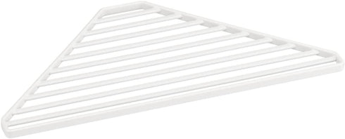 Yamazaki Home Corner Sink Steel | Drainer Tray, One Size, White