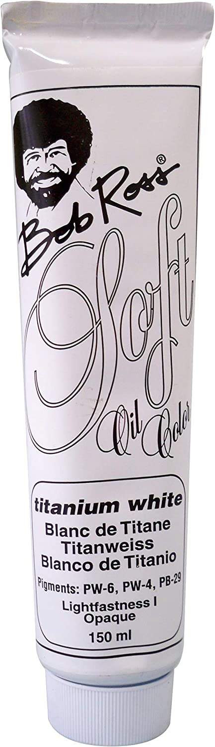 Bob Ross R6730 Ross Soft Oil Color TITANWHITE, 150-Ml, Titanium White