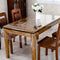DiamondHome Clear_Transparent Tablecloth Heavy Duty Kitchen Table TOP Cover Water Proof Hard Plastic Vinyl Spills Protector (60" x 102")