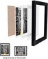 Finefrarm 12x16 Frames Display 11x14 Picture with Mat or 12 x 16 Photo Without Mats Black Picture Frames Wall Art for Living Room and Office Wall Mounting Decor