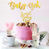 HIPEEWO Baby Shower Decorations for Girls Plates and Napkins Tableware - Plates, Cups, Napkins, Banner, Cultery, Tablecloth, Straws, Topper, for Floral Theme Baby Shower Party Supplies | Serve 16
