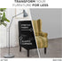 MAYTEX 1 Piece Black Pixel Ultra Soft Stretch Wing Back Arm Chair Furniture Cover Slipcover